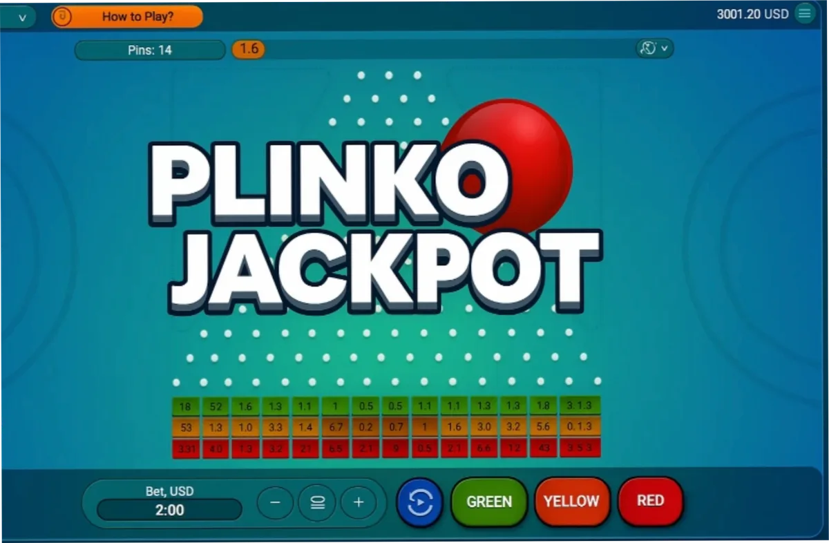 Plinko Jackpot game screen